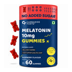 Melatonin Gummies 10mg for Sleep Support | No Added Sugar Raspberry Gummies | 60 Gummies | Restful Sleep Supplement