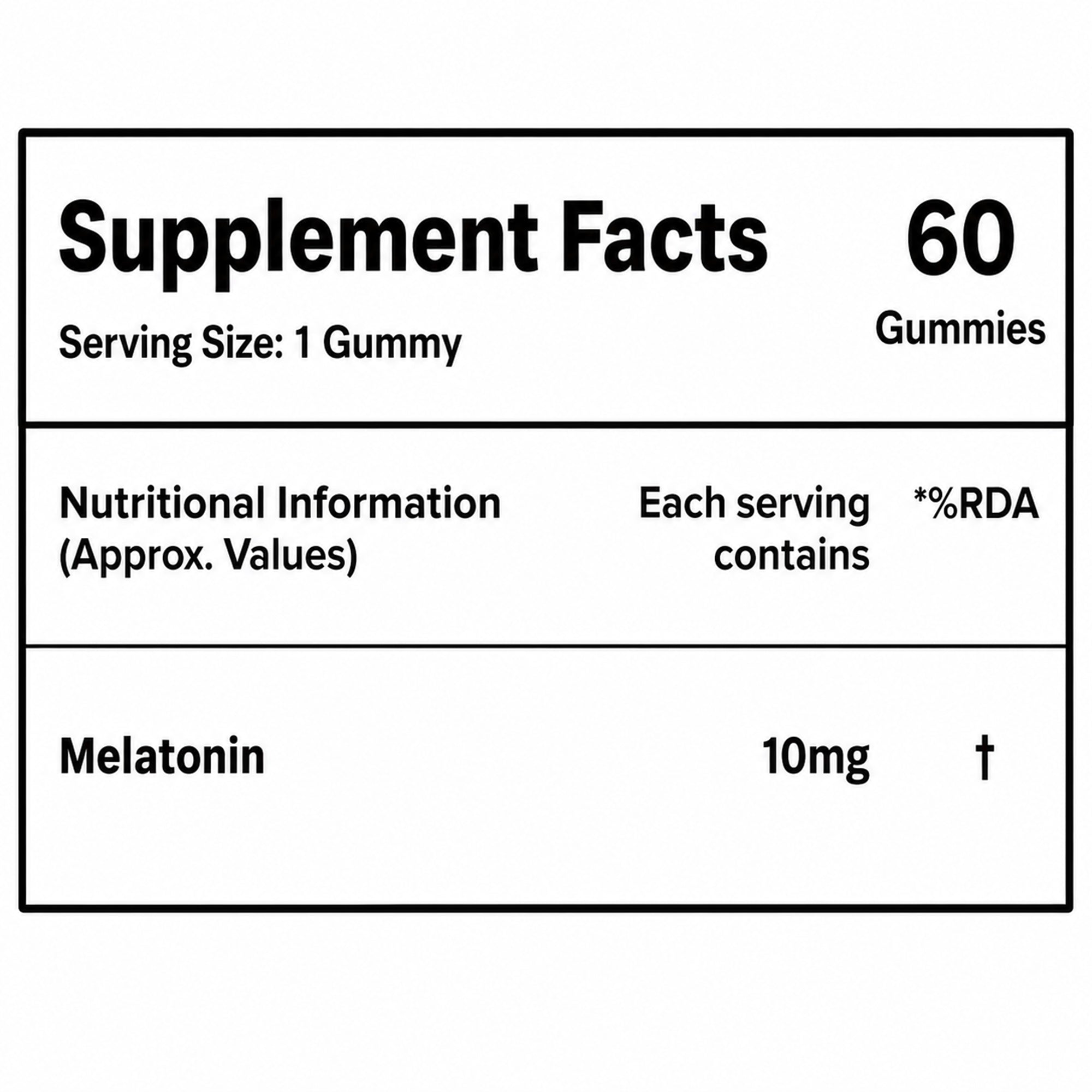 Melatonin Gummies 10mg for Sleep Support | No Added Sugar Raspberry Gummies | 60 Gummies | Restful Sleep Supplement