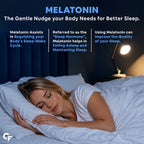 Melatonin Gummies 10mg for Sleep Support | No Added Sugar Raspberry Gummies | 60 Gummies | Restful Sleep Supplement