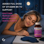 Melatonin 3mg Sleep Support Tablets with Tagar & Vitamin B6 | 90 Vegetarian Tablets for Calmness & Relaxation