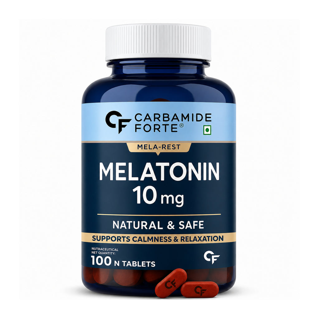 Melatonin 10mg Tablets | 100 Vegetarian Tablets | Natural Sleep Support Supplement for Calmness & Relaxation