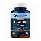 Melatonin 10mg Tablets | 100 Vegetarian Tablets | Natural Sleep Support Supplement for Calmness & Relaxation