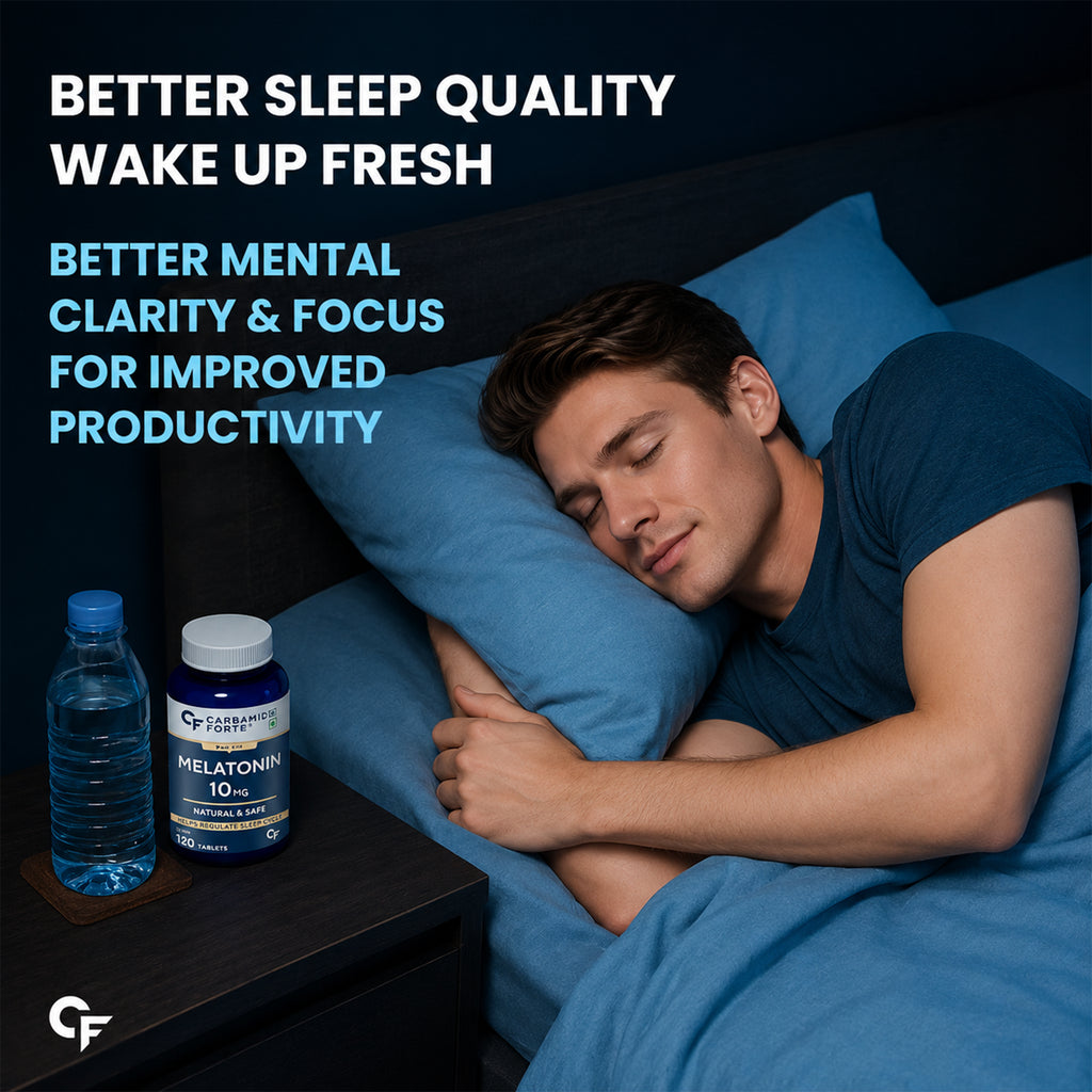 Melatonin 10mg Tablets | 100 Vegetarian Tablets | Natural Sleep Support Supplement for Calmness & Relaxation