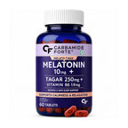 Melatonin 10mg Sleep Support Tablets with Tagar & Vitamin B6 | Calmness & Relaxation | 60 Vegetarian Tablets