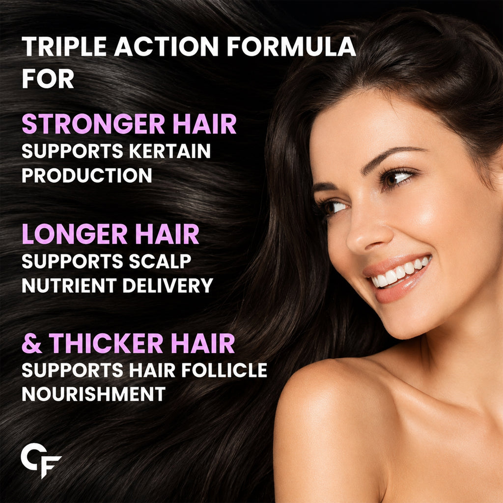 Natural Biotin 40 mcg Tablets for Hair, Skin & Nails | Amla, Brahmi, Bamboo Extract & Lycopene | Vegetarian Daily Supplement | 90 Tablets