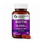 Biotin 10,000 mcg Tablets | High Potency Vitamin B7 Supplement | 60 Tablets | Film-Coated | Daily Hair, Skin & Nail Support