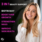 Biotin 10,000 mcg Tablets | High Potency Vitamin B7 Supplement | 60 Tablets | Film-Coated | Daily Hair, Skin & Nail Support