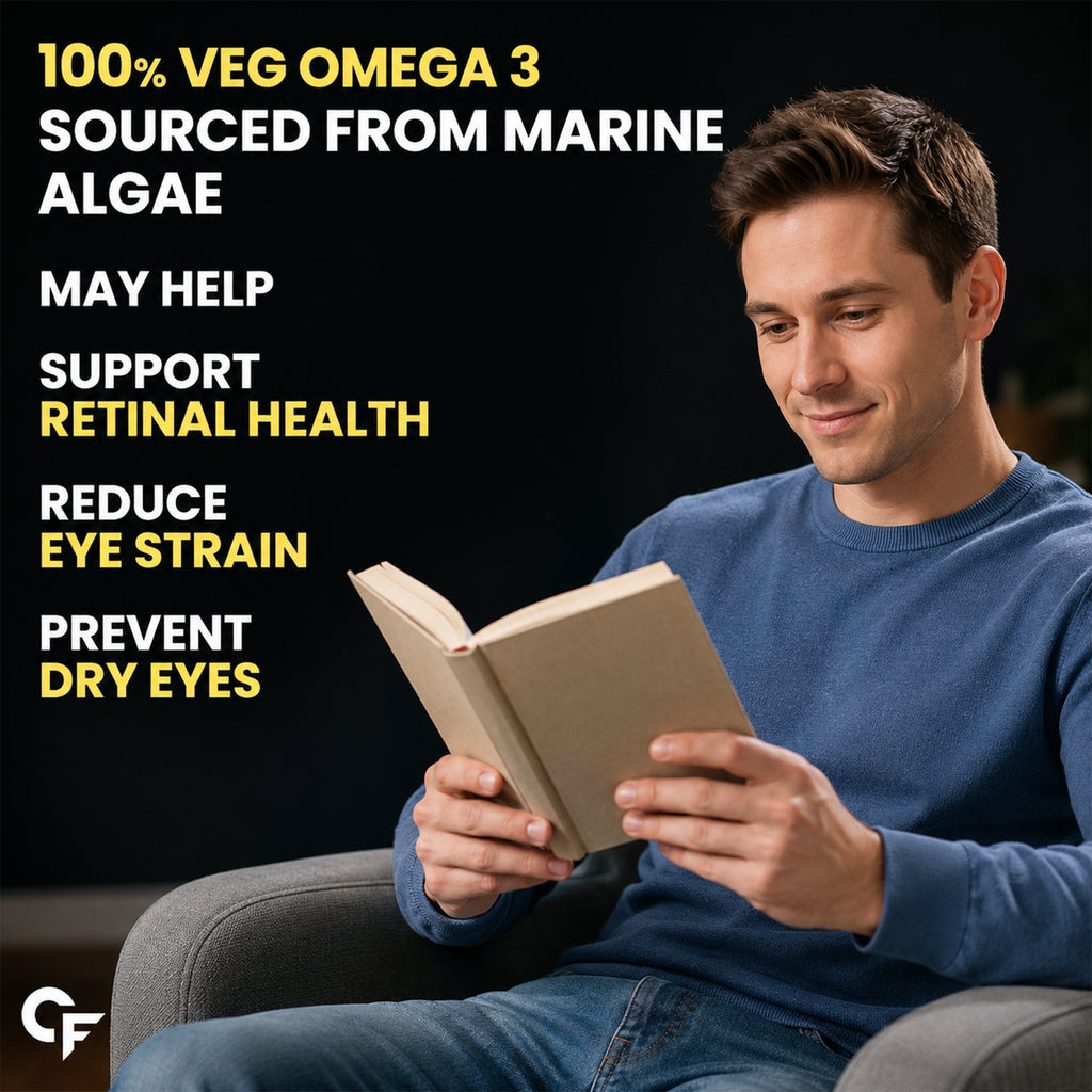 Eye Care Gummies with Lutein, Zeaxanthin, Astaxanthin, Omega-3 DHA, Vitamin C & E | Vision Support Supplement | No Added Sugar | Vegetarian | 60 Gummies