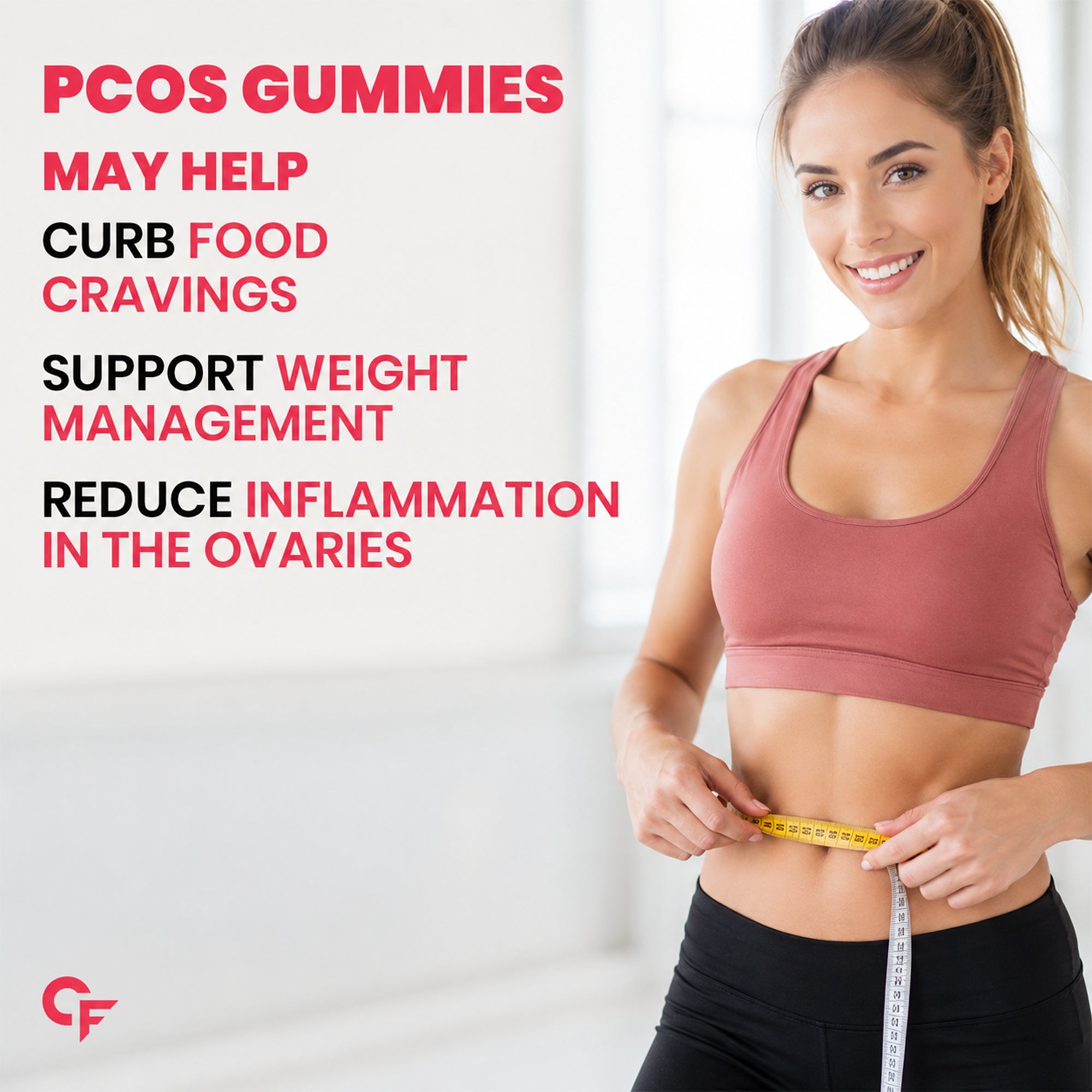 Myo Inositol & D-Chiro Inositol Gummies 40:1 for Women | PCOS Support, Hormonal Balance, Vegan, No Added Sugar, 60 Gummies