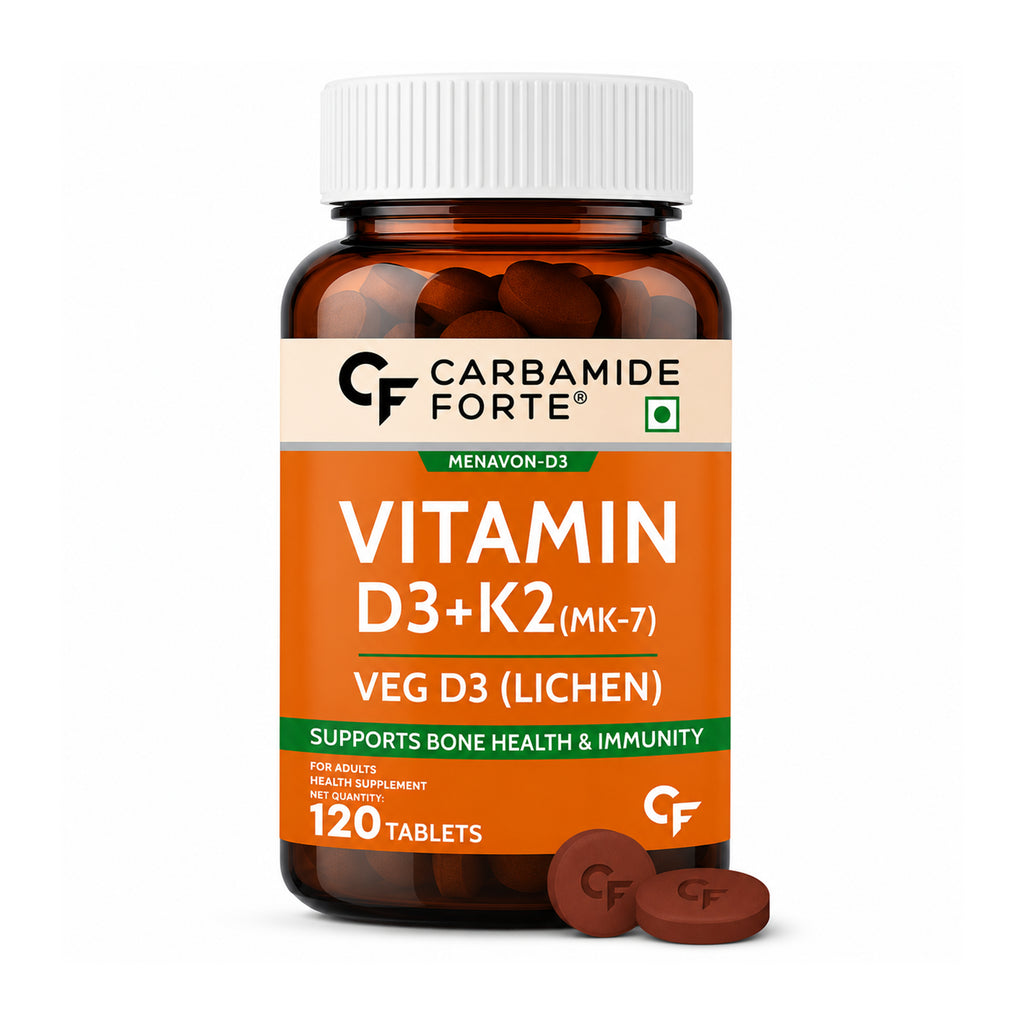 Vitamin D3 + K2 MK-7 Tablets 120 Count | Plant-Based Lichen Vitamin D3 600 IU | 55 mcg Vitamin K2 | Bone & Immune Support | 4 Month Supply | Vegetarian Supplement