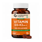 Vitamin D3 + K2 MK-7 Tablets 120 Count | Plant-Based Lichen Vitamin D3 600 IU | 55 mcg Vitamin K2 | Bone & Immune Support | 4 Month Supply | Vegetarian Supplement