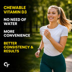 Vitamin D3 2000 IU (50 mcg) Chewable Tablets - Raspberry Flavour | 90 Tablets | Cholecalciferol | Pharma Grade Vitamin D3 Supplement