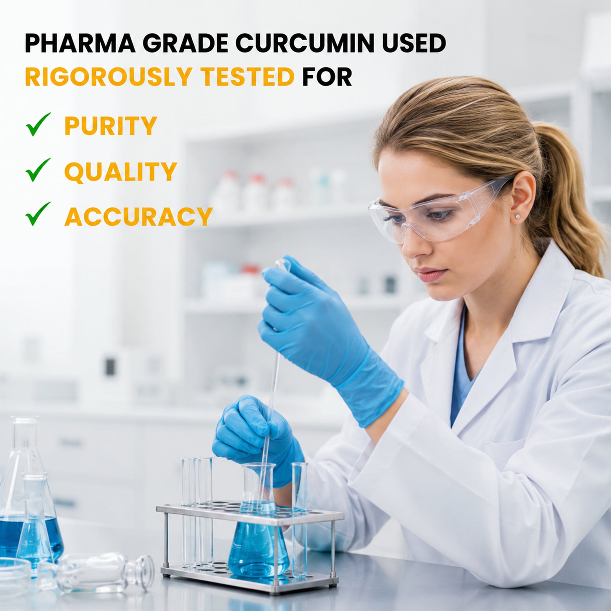 Curcuvon Curcumin 1500mg with 95% Curcuminoids, Piperine & Ginger Extract | Turmeric Supplement for Immunity & Antioxidant Support | 60 Tablets