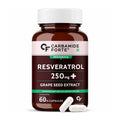 Resveratrol 250mg with Grape Seed Extract 5000mcg | Heart Health & Immune Support | Antioxidant Supplement | 60 Vegetarian Capsules