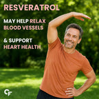 Resveratrol 250mg with Grape Seed Extract 5000mcg | Heart Health & Immune Support | Antioxidant Supplement | 60 Vegetarian Capsules