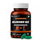 Burner 8X Weight Management Tablets | Garcinia Cambogia, Green Coffee Bean, Green Tea Extract, CLA & Chromium | Fat Burner Supplement | 60 Vegetarian Tablets
