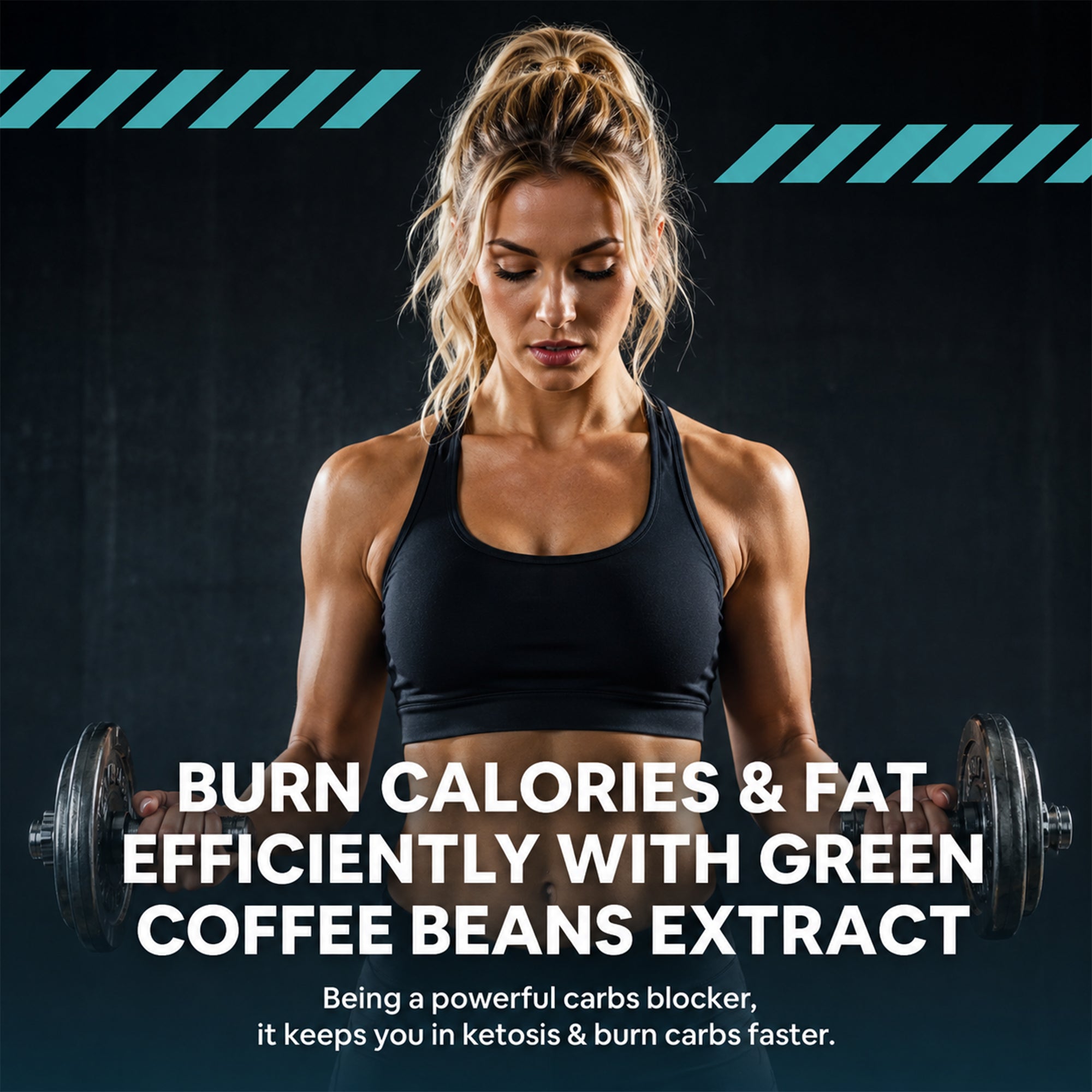 Burner 8X Weight Management Tablets | Garcinia Cambogia, Green Coffee Bean, Green Tea Extract, CLA & Chromium | Fat Burner Supplement | 60 Vegetarian Tablets