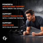Keto Burner Tablets with Garcinia Cambogia, Green Tea, Green Coffee Bean & L-Carnitine | Metabolism & Energy Support | 60 Vegetarian Tablets