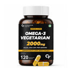 Vegetarian Omega 3 DHA 2000mg Capsules | Plant-Based Algal Oil Supplement | Vegan Fish Oil Alternative | Supports Brain, Heart, Joint & Immune Health | 120 Liquid-Filled Capsules