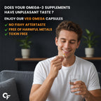 Vegetarian Omega 3 DHA 2000mg Capsules | Plant-Based Algal Oil Supplement | Vegan Fish Oil Alternative | Supports Brain, Heart, Joint & Immune Health | 120 Liquid-Filled Capsules