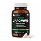 L-Arginine HCl 1000mg with Chromium Picolinate | Extra Strength Nitric Oxide & Endurance Support | Muscle Recovery & Energy | 120 Vegetarian Capsules