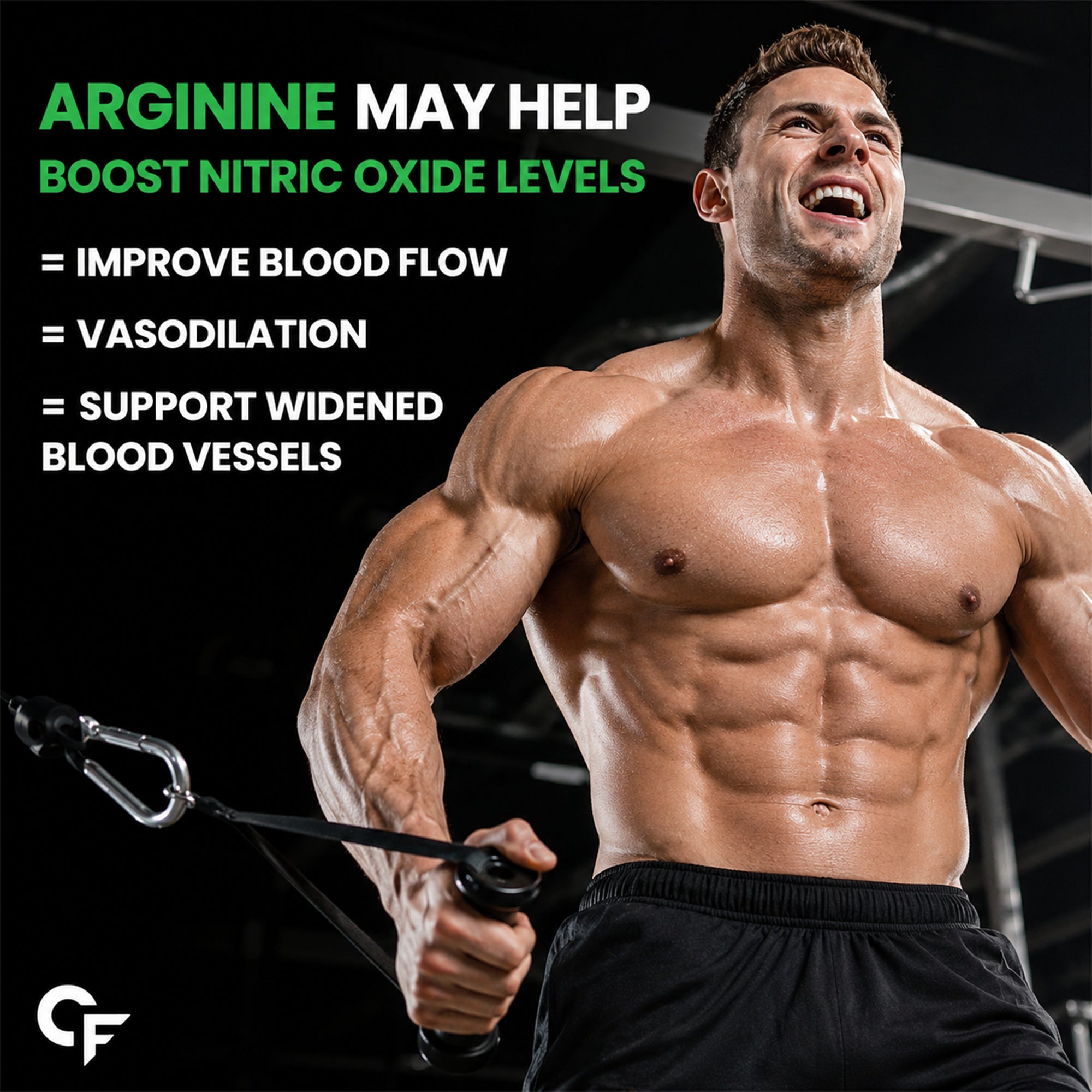 L-Arginine HCl 1000mg with Chromium Picolinate | Extra Strength Nitric Oxide & Endurance Support | Muscle Recovery & Energy | 120 Vegetarian Capsules