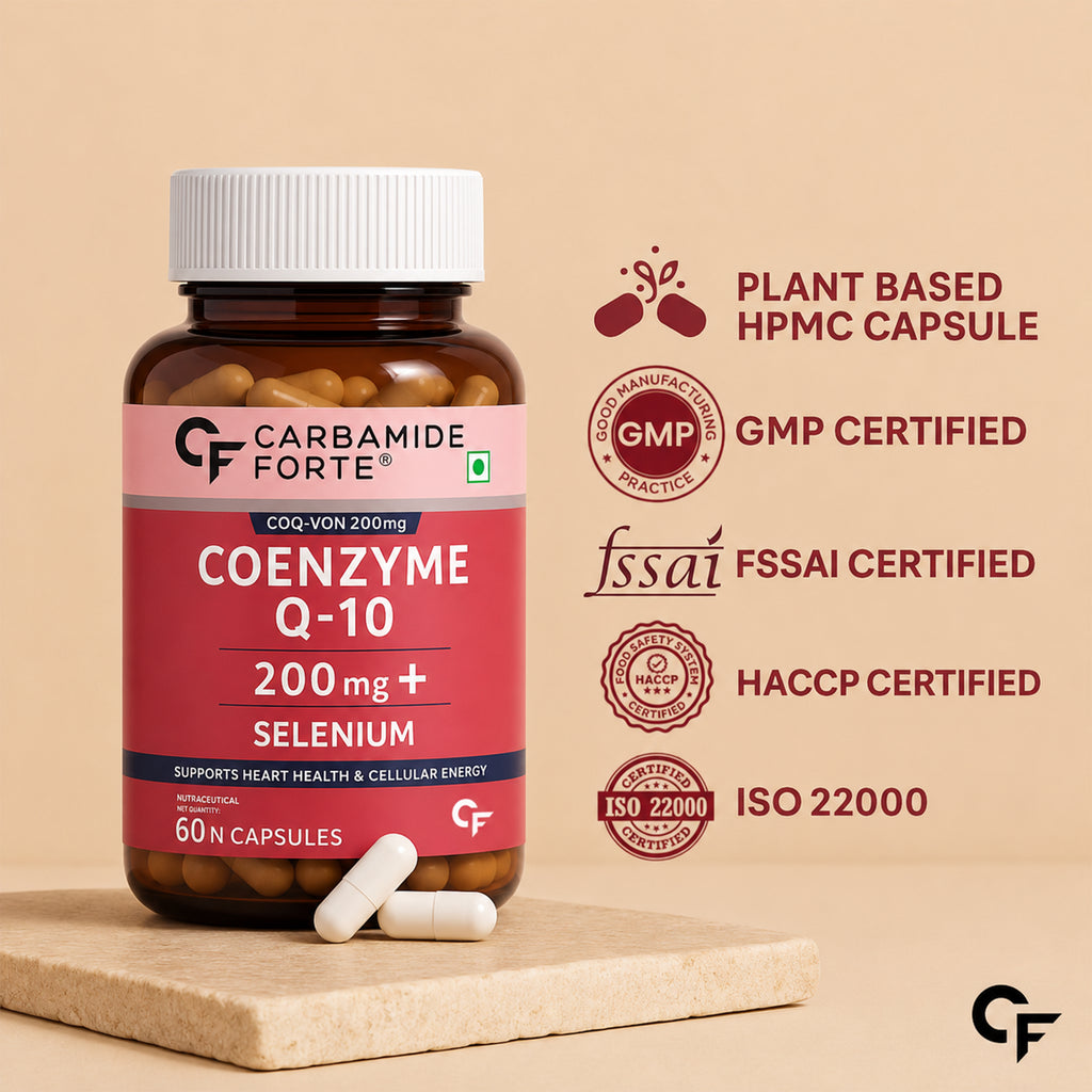 Coenzyme Q10 (CoQ10) 200mg with Selenium | Heart Health & Cellular Energy Support | 60 Capsules