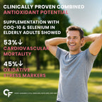 Coenzyme Q10 (CoQ10) 200mg with Selenium | Heart Health & Cellular Energy Support | 60 Capsules