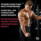 Coenzyme Q10 (CoQ10) 200mg with Selenium | Heart Health & Cellular Energy Support | 60 Capsules