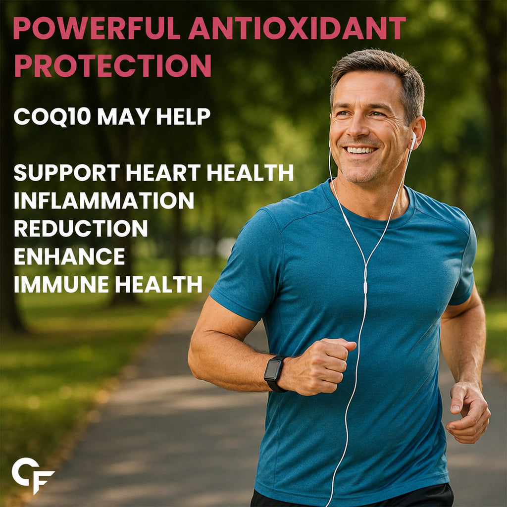 Coenzyme Q10 (CoQ10) 200mg with Selenium | Heart Health & Cellular Energy Support | 60 Capsules