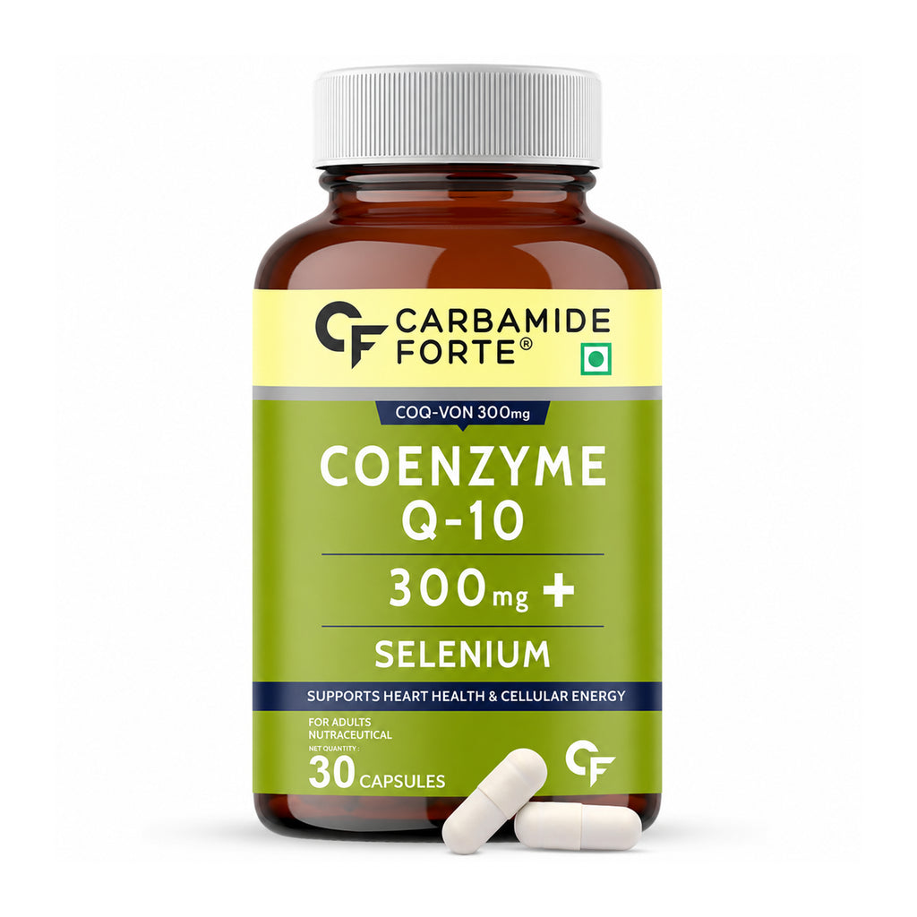 Coenzyme Q10 300mg with Selenium 40mcg | High Absorption CoQ10 Supplement for Heart Health, Cellular Energy & Antioxidant Support | Non-GMO, Gluten-Free | 30 Capsules