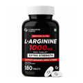 L-Arginine 1000mg Tablets | Nitric Oxide Booster for Endurance, Energy & Workout Performance | 180 Tablets | 6-Month Supply