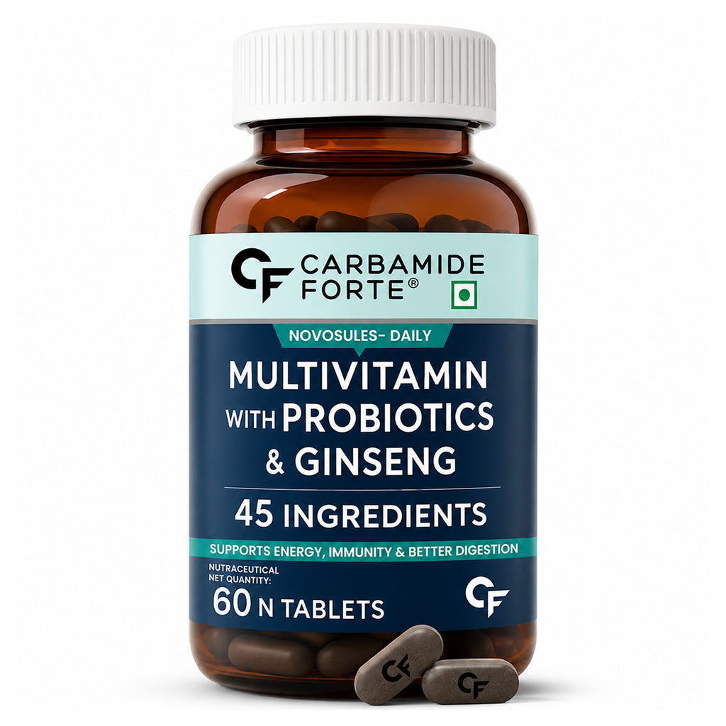 Men's Multivitamin Tablets with 45 Nutrients, 9 Functional Blends, Probiotics & Korean Ginseng | Daily Vitamins & Minerals for Energy, Immunity, Brain & Bone Support | 60 Tablets