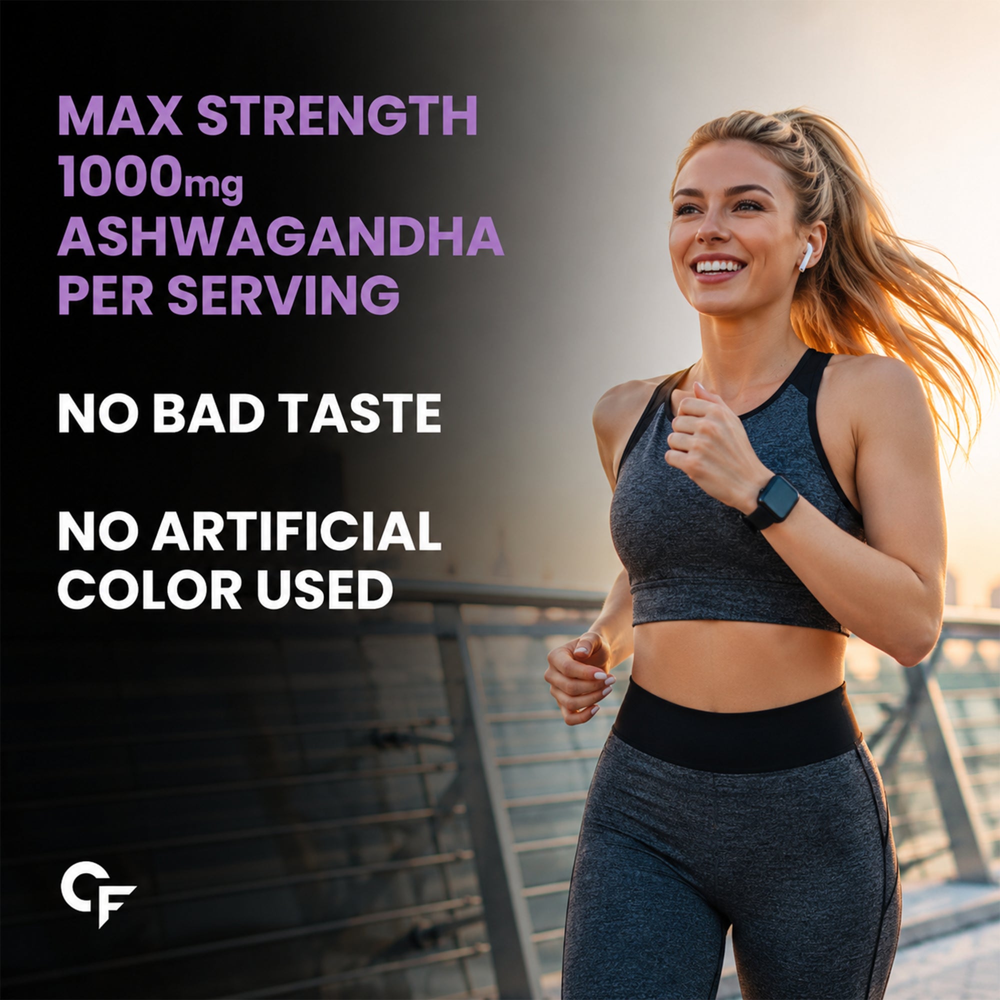 Organic Ashwagandha 1000mg Tablets with Chromium Picolinate | 60 Tablets | Stress, Energy, Focus & Muscle Recovery Support
