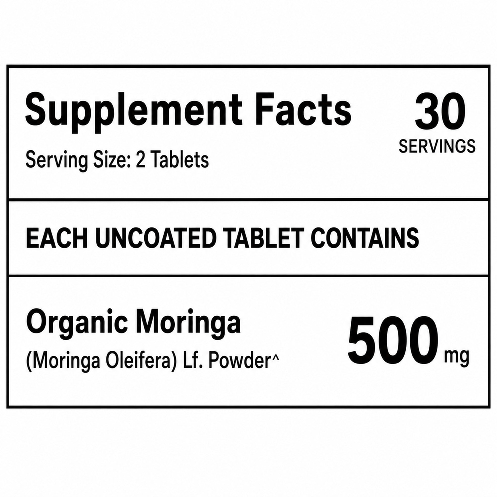 Organic Moringa Tablets 1000mg with Chromium Picolinate | Vegan Moringa Oleifera Leaf Supplement | Antioxidant, Energy, Immune & Metabolism Support | 60 Tablets