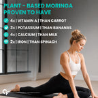 Organic Moringa Tablets 1000mg with Chromium Picolinate | Vegan Moringa Oleifera Leaf Supplement | Antioxidant, Energy, Immune & Metabolism Support | 60 Tablets