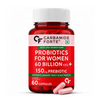 Women's Probiotic 60 Billion CFU with 22 Strains, Prebiotic, Cranberry & D-Mannose | Gut, Digestive & Vaginal Health Support | 60 Capsules