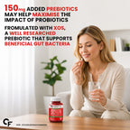 Women's Probiotic 60 Billion CFU with 22 Strains, Prebiotic, Cranberry & D-Mannose | Gut, Digestive & Vaginal Health Support | 60 Capsules