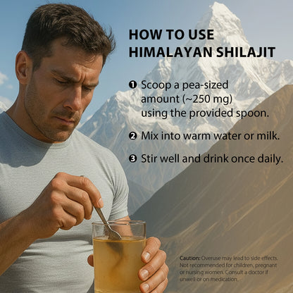 Premium Himalayan Shilajit Resin 30g Energy Strength Booster