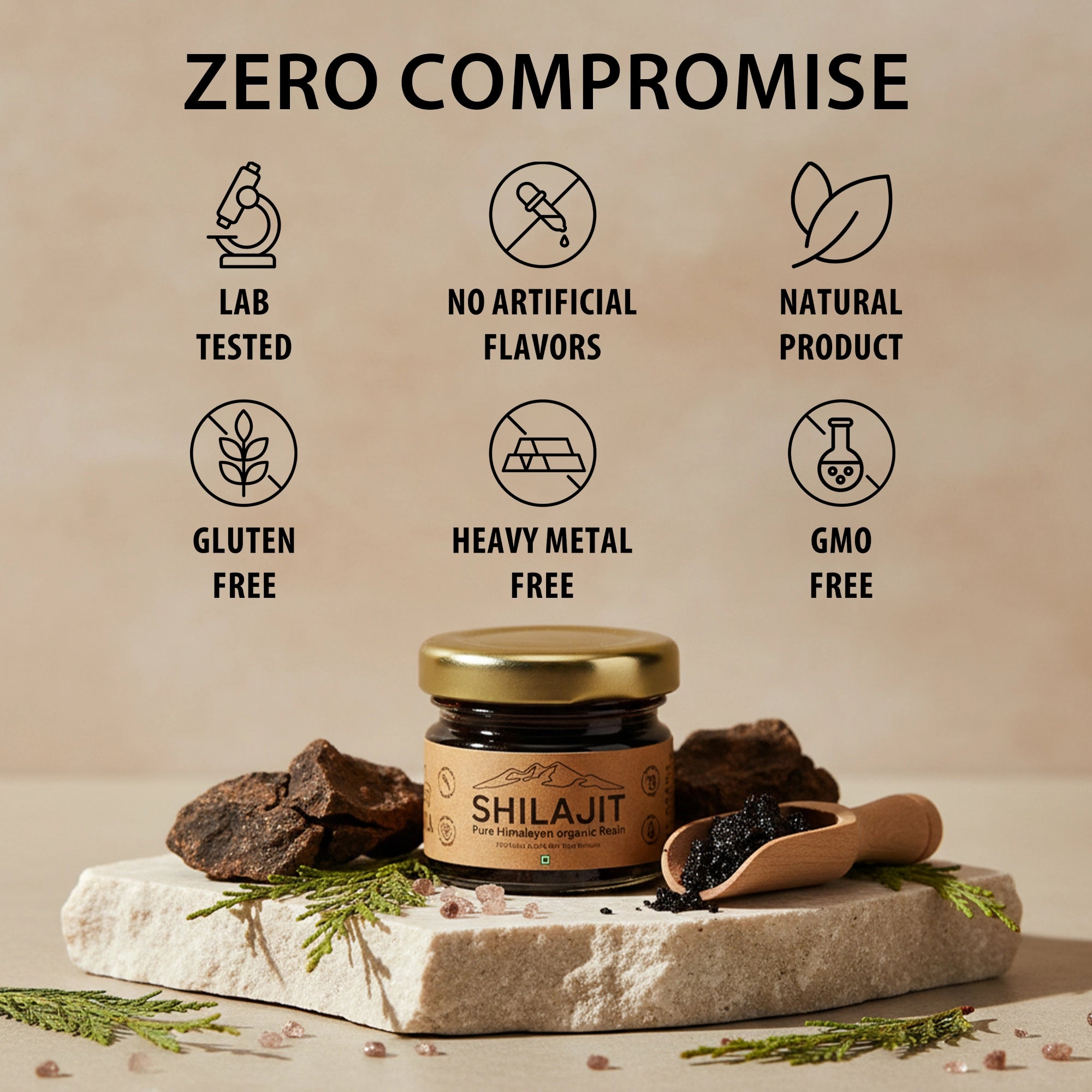 Kavra natural shilajit resin rich in fulvic acid for energy stamina and vitality